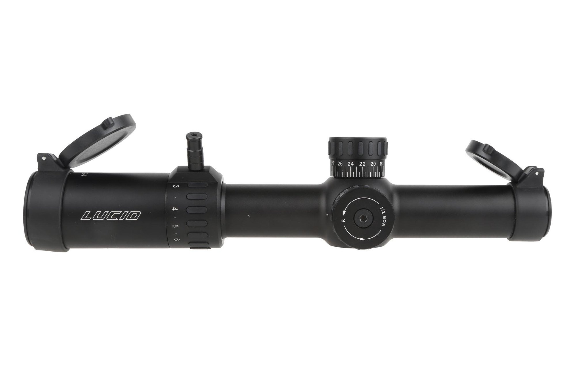 Lucid Optics 1-6x24mm Riflescope w/ Blue Illum. P7 Reticle - L-1624-P7 - Lucid Optics