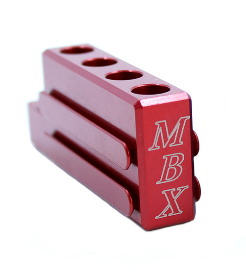 MBX AR Inter-Loc Block (Joins Extension Basepads), Red - mbxarblk