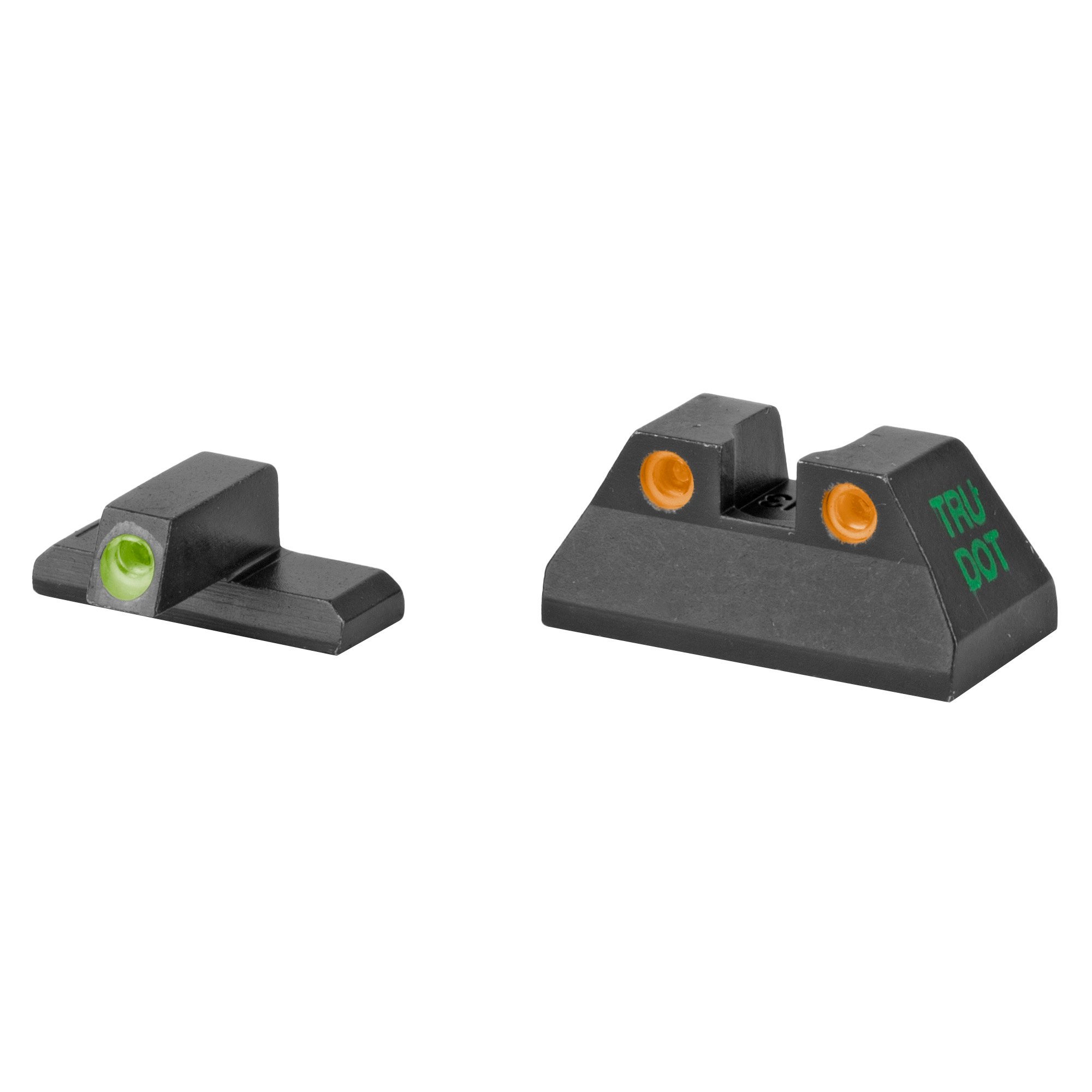Meprolight Tru-Dot, Fixed Tritium Sights, Green/Orange, Fits HK USP Compact 9/40S&W/45ACP - Meprolight