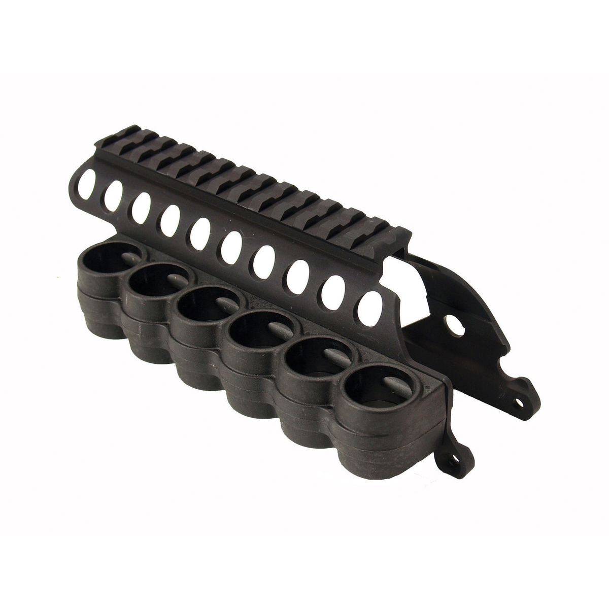 Mesa Tactical SureShell 12 Gauge Saddle Mount Carrier and Rail, 6 Shells Black - Mesa Tactical
