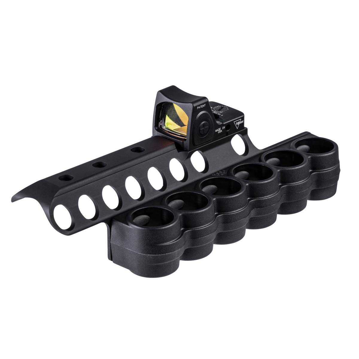 Mesa Tactical SureShell 12 Gauge Carrier w/Reflex Mount, 6 Shells Black - Mesa Tactical