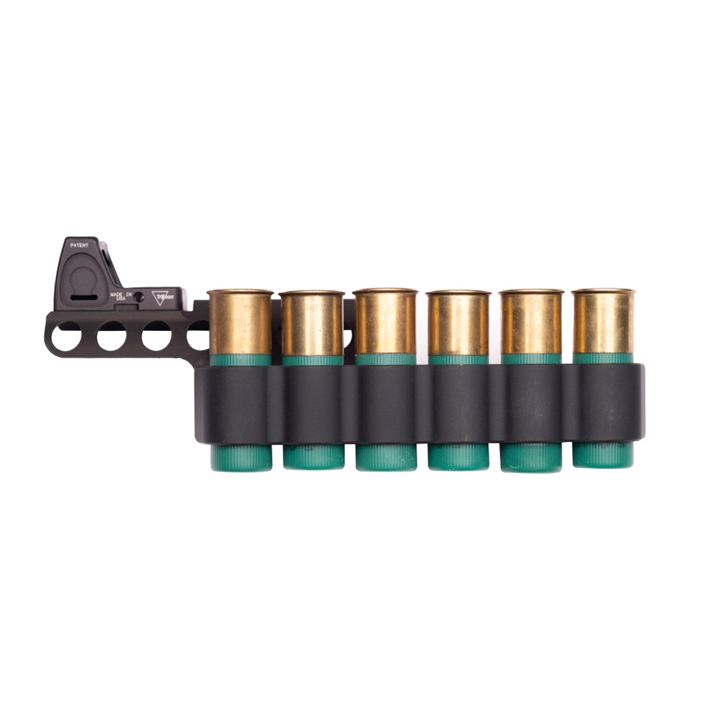 Mesa Tactical SureShell 12 Gauge Carrier and Reflex Mount, 6 Shells Black - Mesa Tactical