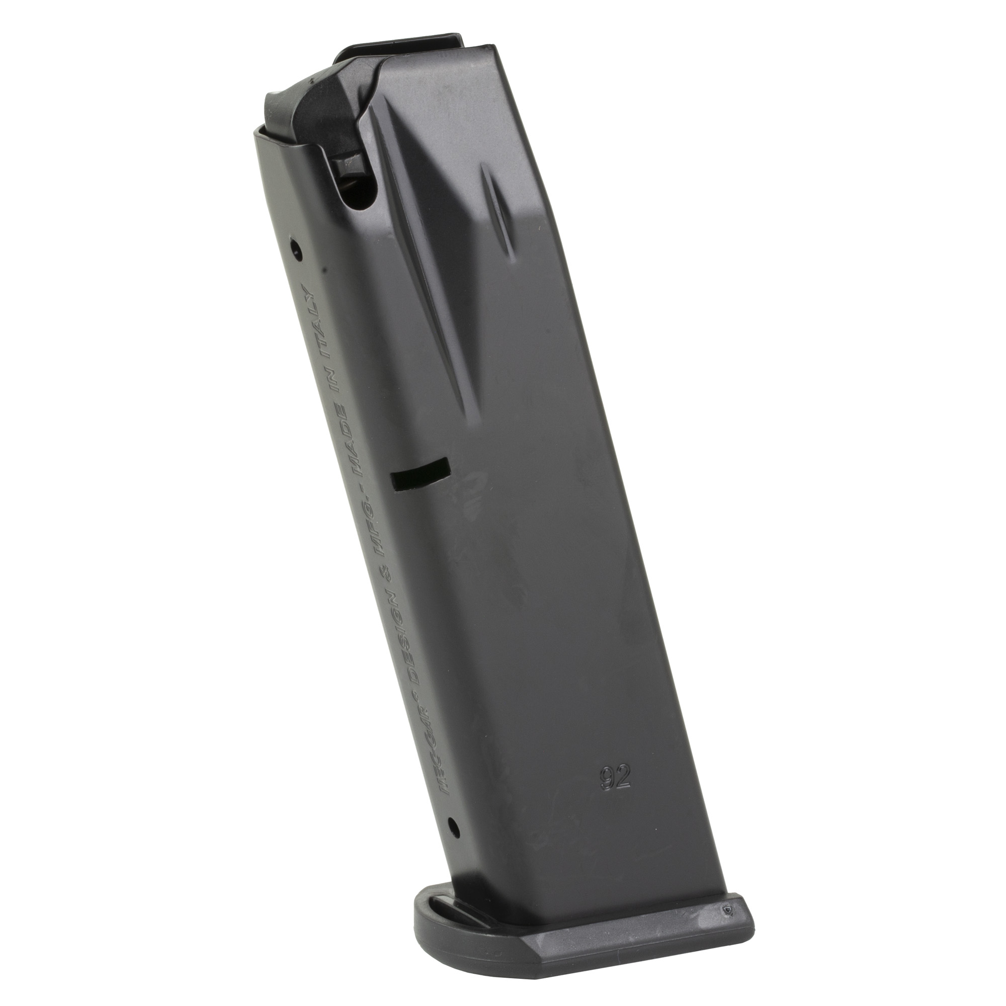 Beretta Magazine, 9mm, 18 Rounds, Fits 92 Series, Blued Finish, Bulk Packaging