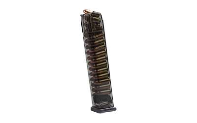 Elite Tactical Systems Group Magazine, 9mm, 27 Rounds, for Glock 17/19/26, Carbon Smoke - Ets