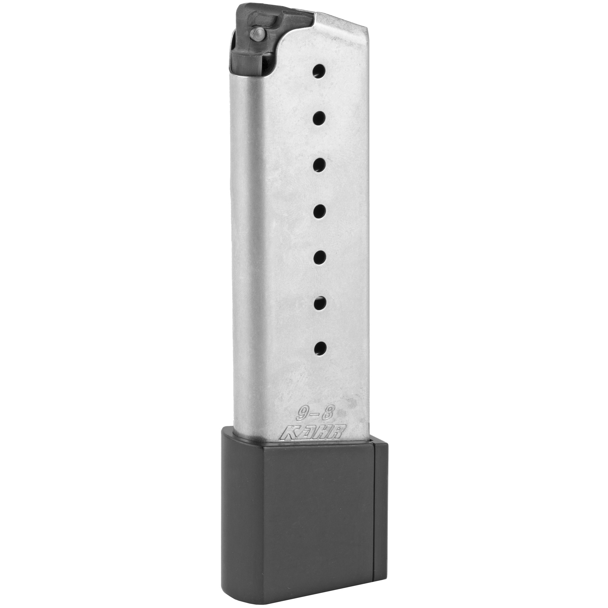 Kahr Arms Magazine, 9mm, 10 Rounds, Fits K/KP/S/CW Models with Grip Extension, Stainless - Kahr