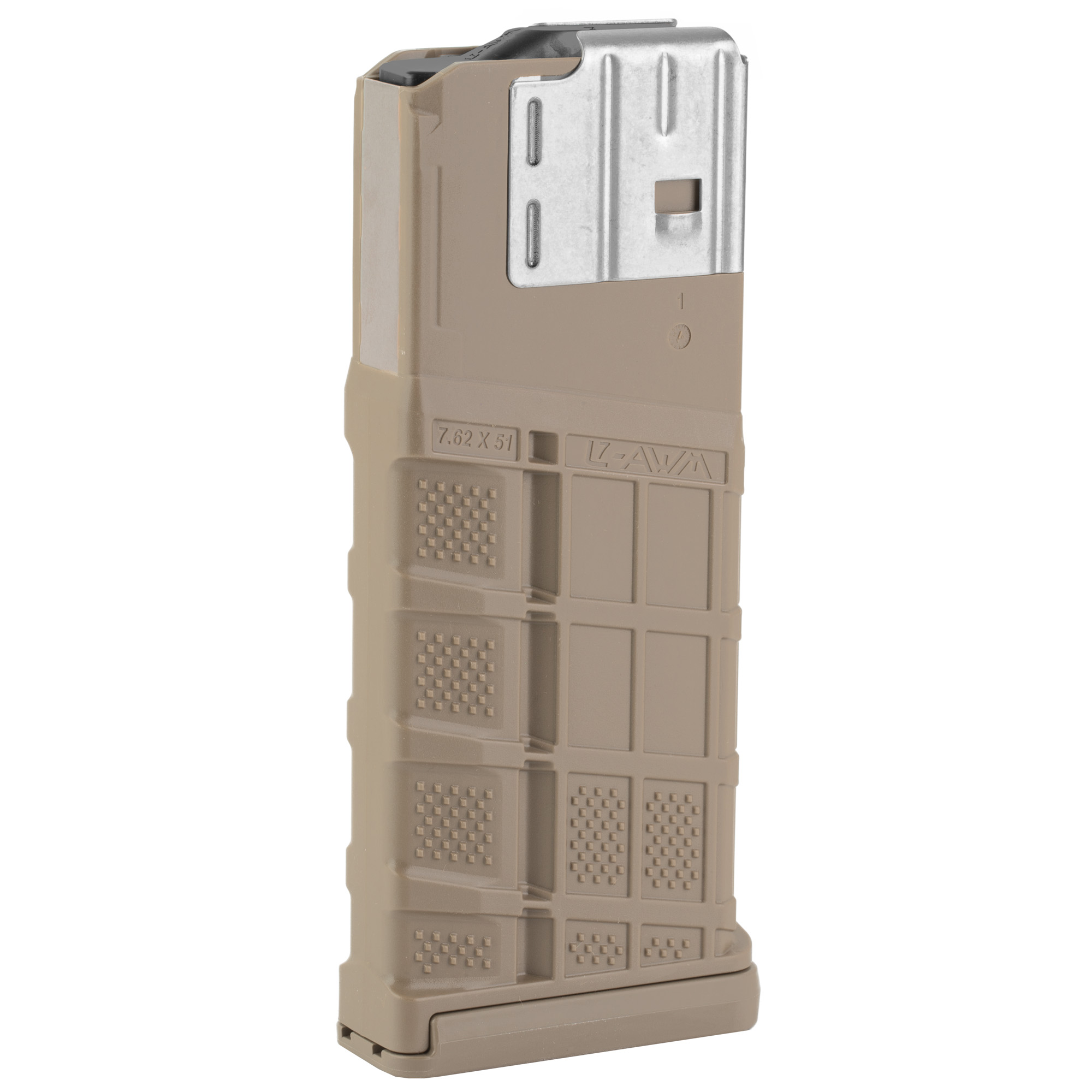Lancer AR Rifles 25 Round Flat Dark Earth Magazine, .308 Win - L725FDE - Lancer Systems