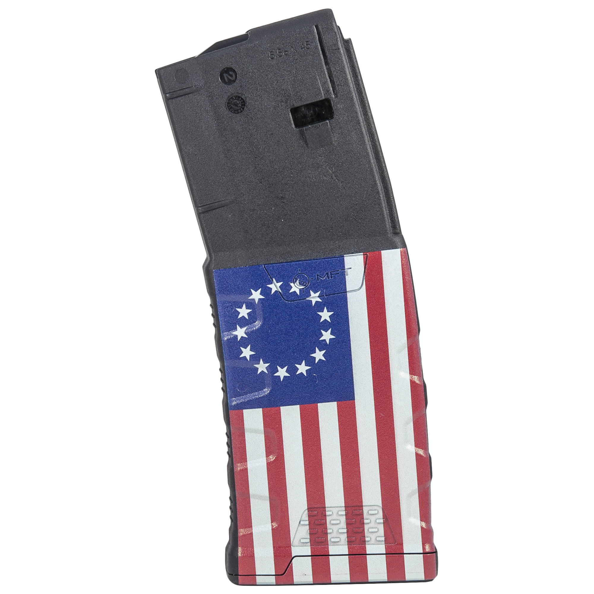 MFT Betsy Ross Flag AR-15 30 Round Magazine, 223 Remington, 5.56 NATO - EXDPM556DBTR - Mission First Tactical