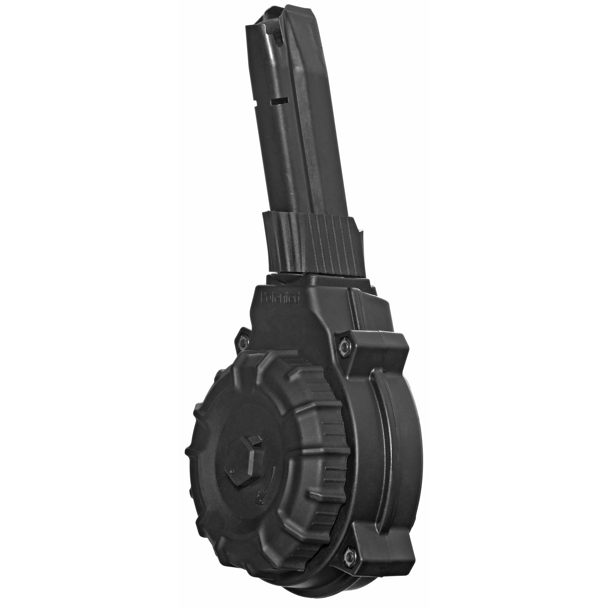 ProMag Magazine, 9mm, 50 Round Drum, Fits Taurus PT 111, Polymer, Black