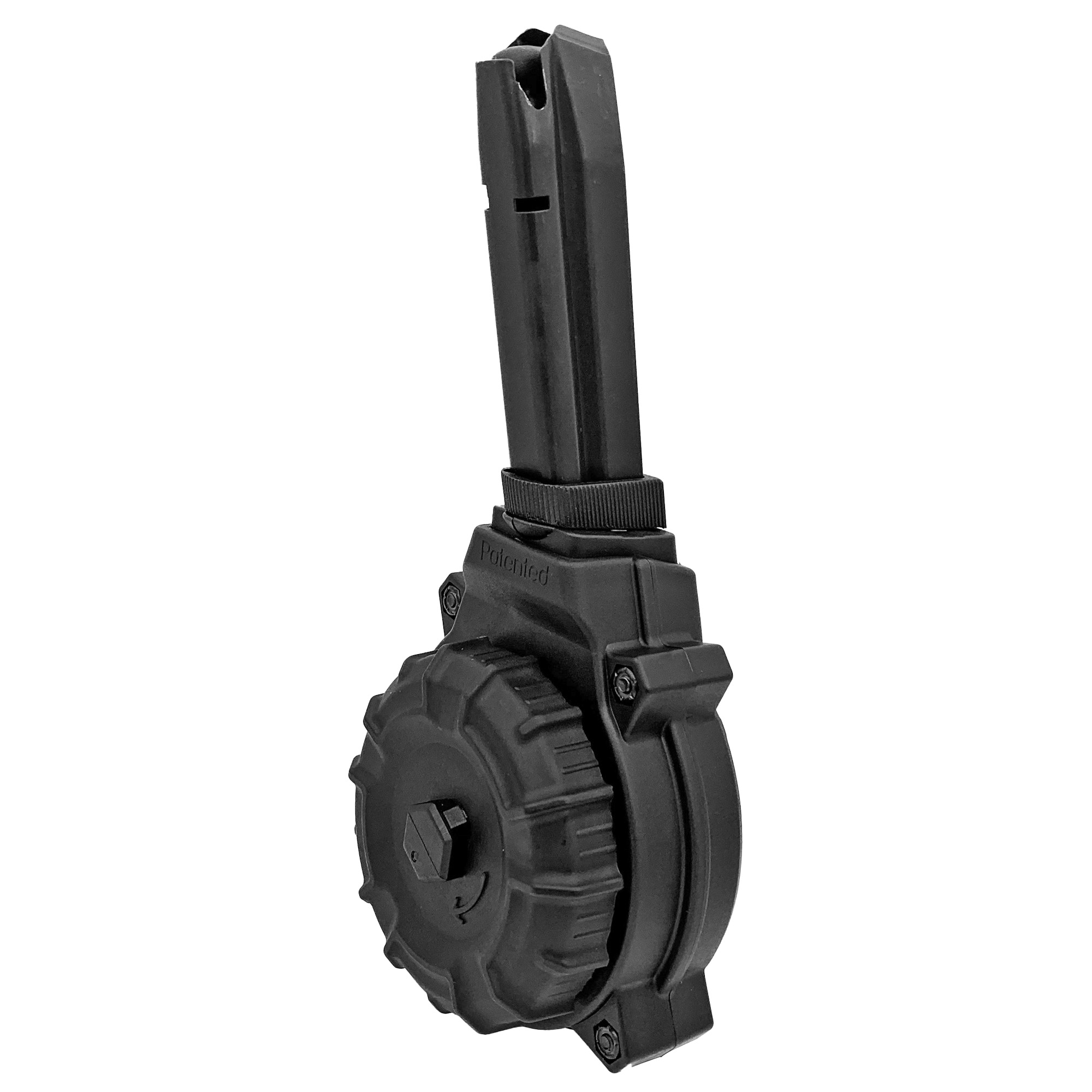 ProMag Magazine, 9mm, 50 Round Drum, Fits Browning Hi-Power, Polymer, Black - Promag