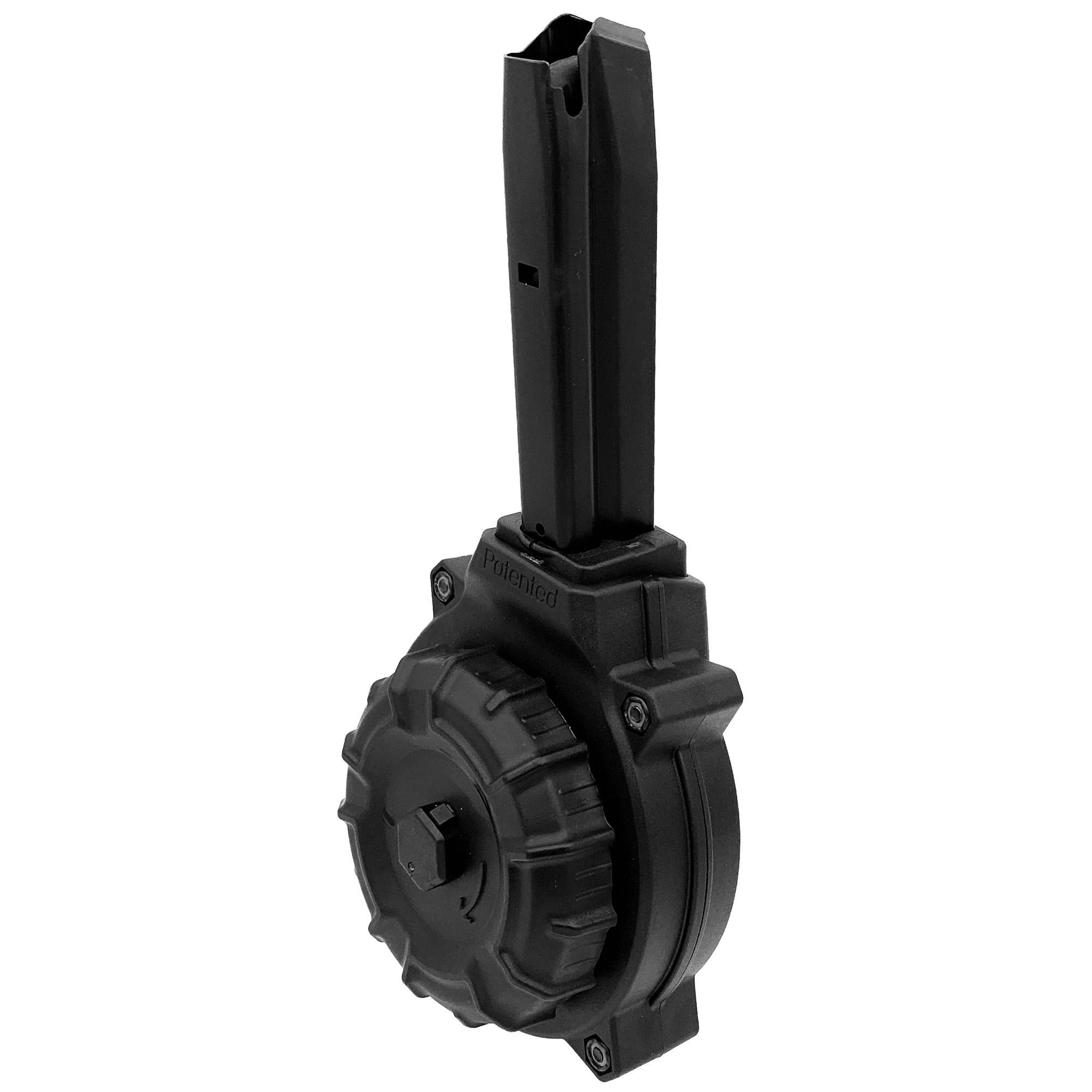 ProMag Magazine, 40 S&W, 50 Round Drum, Fits Ruger P91, Black, Polymer - Promag