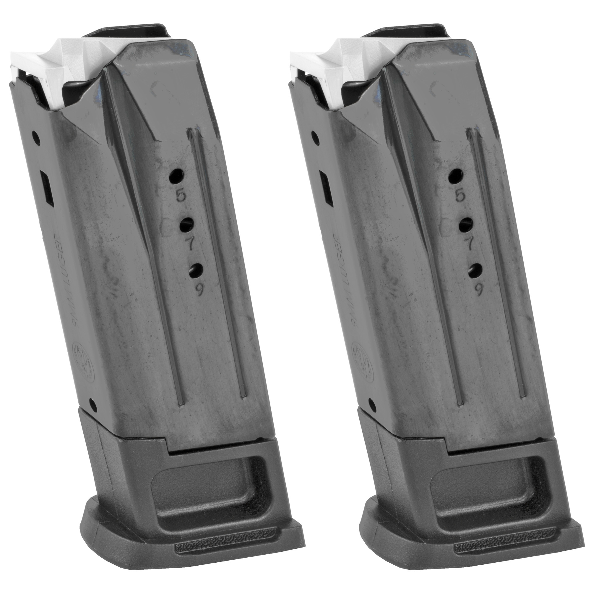 Ruger Magazines, 9mm, 10 Rounds, Fits Ruger Security-9, Two Pack, Steel - Ruger