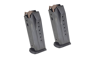 Ruger Magazines, 380 ACP, 15 Rounds, Fits Ruger Security-380, Steel, Black, 2 Pack - Ruger