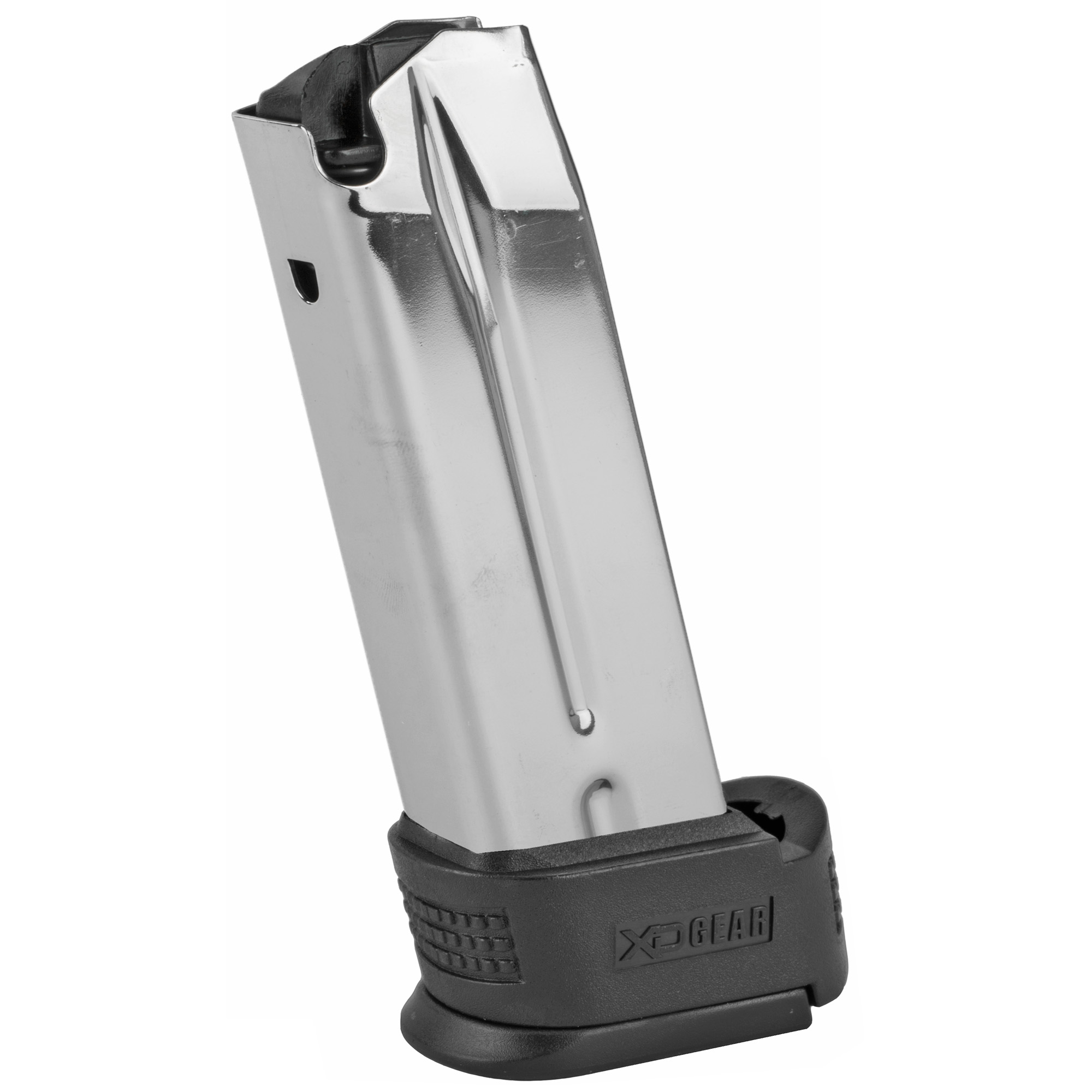 Springfield Magazine, 40 S&W, 10 Rounds, Fits XD, with Black Sleeve Extension, Stainless - Springfield Armory