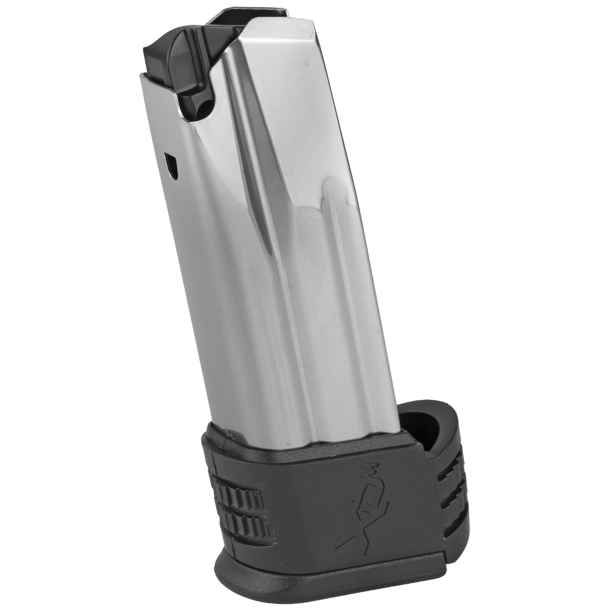 Springfield Magazine, 10mm, 15 Rounds, fits XDME Compact, With Sleeve for Backstrap 3, Silver - Springfield Armory