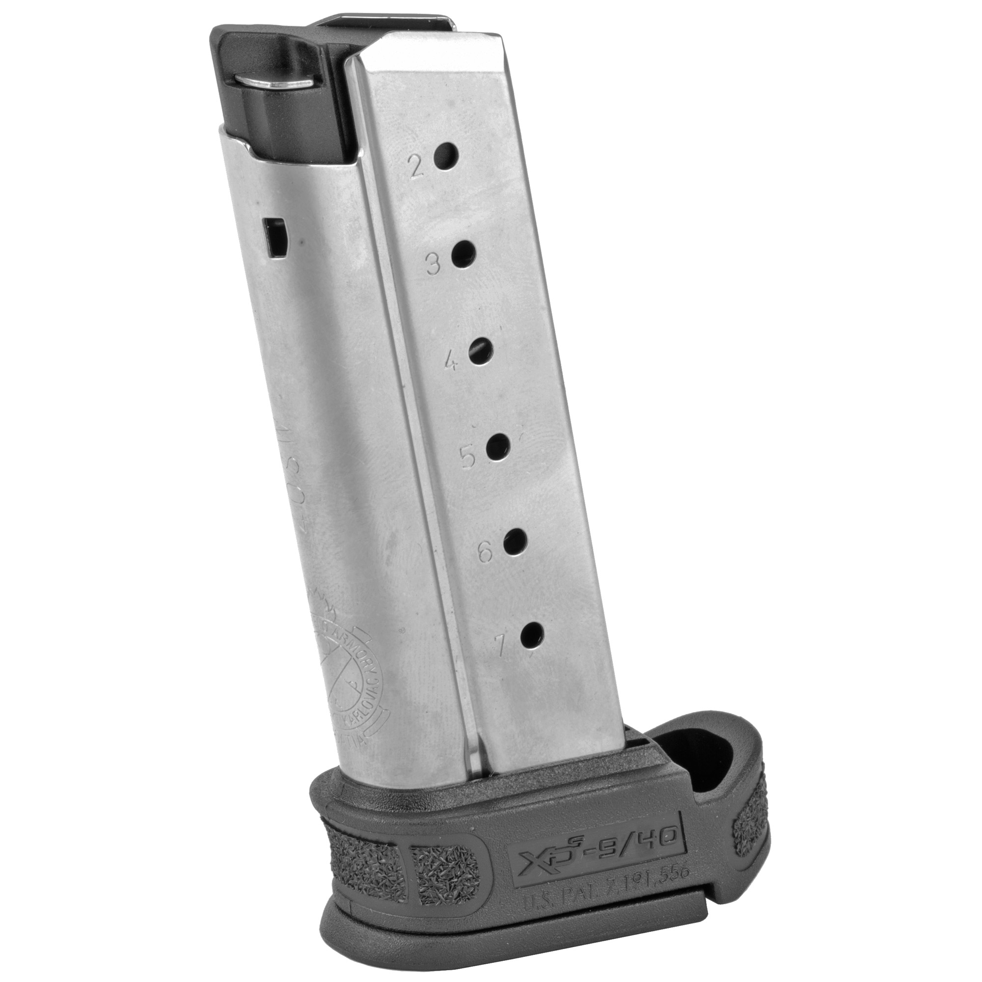 Springfield XDS Mod 2 7 Round Silver Magazine, .40 S&W - XDSG04071 - Springfield Armory