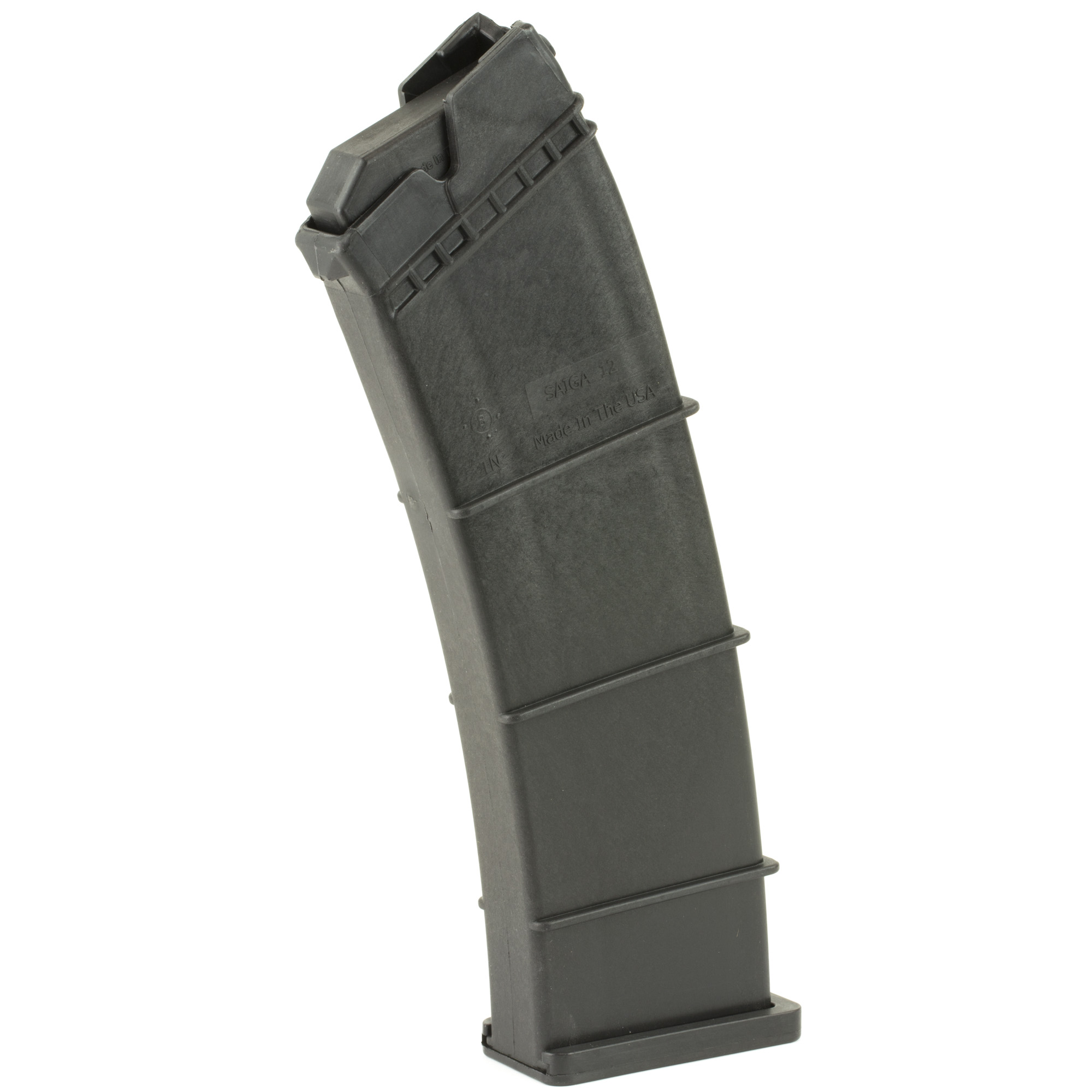 SGM Tactical Magazine, 12 Gauge, 10 Rounds, Fits Saiga, Polymer, Black - Sgm Tactical