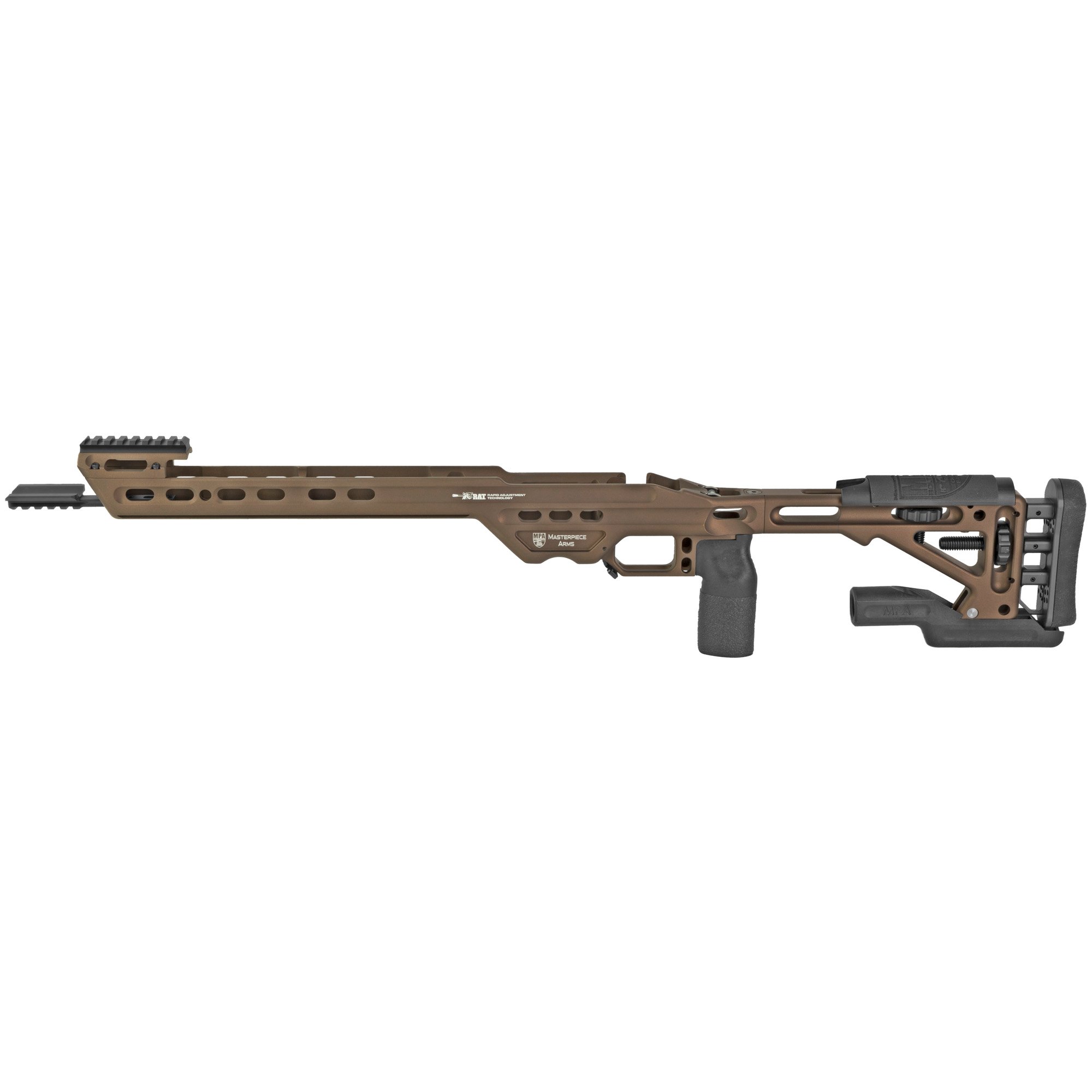 MasterPiece Arms MPA Competition Chassis, Midnight Bronze, fits Remington 700 Short Action - Masterpiece Arms