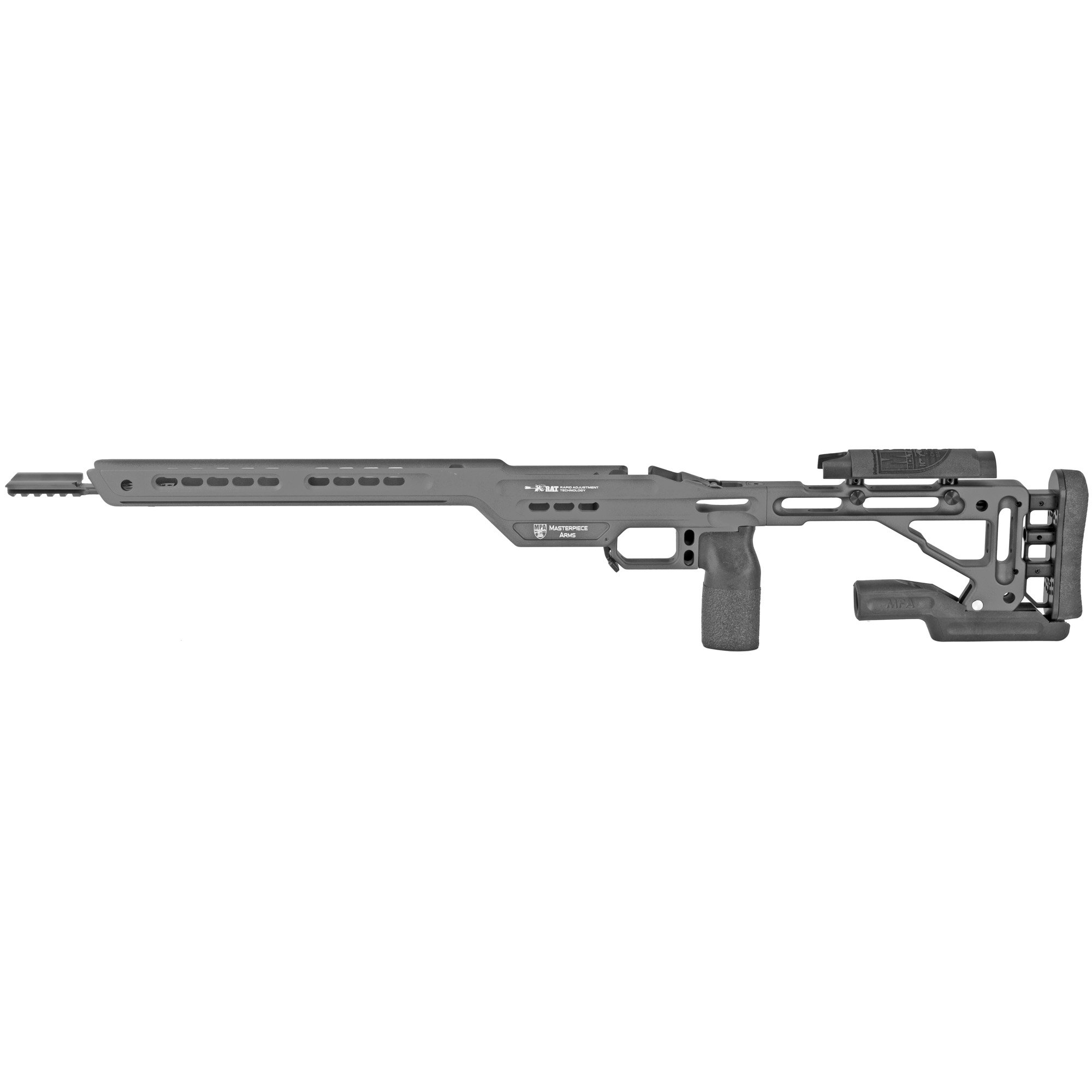 MasterPiece Arms MPA BA Hybrid Chassis, Tungsten, fits Remington 700 Short Action - Masterpiece Arms
