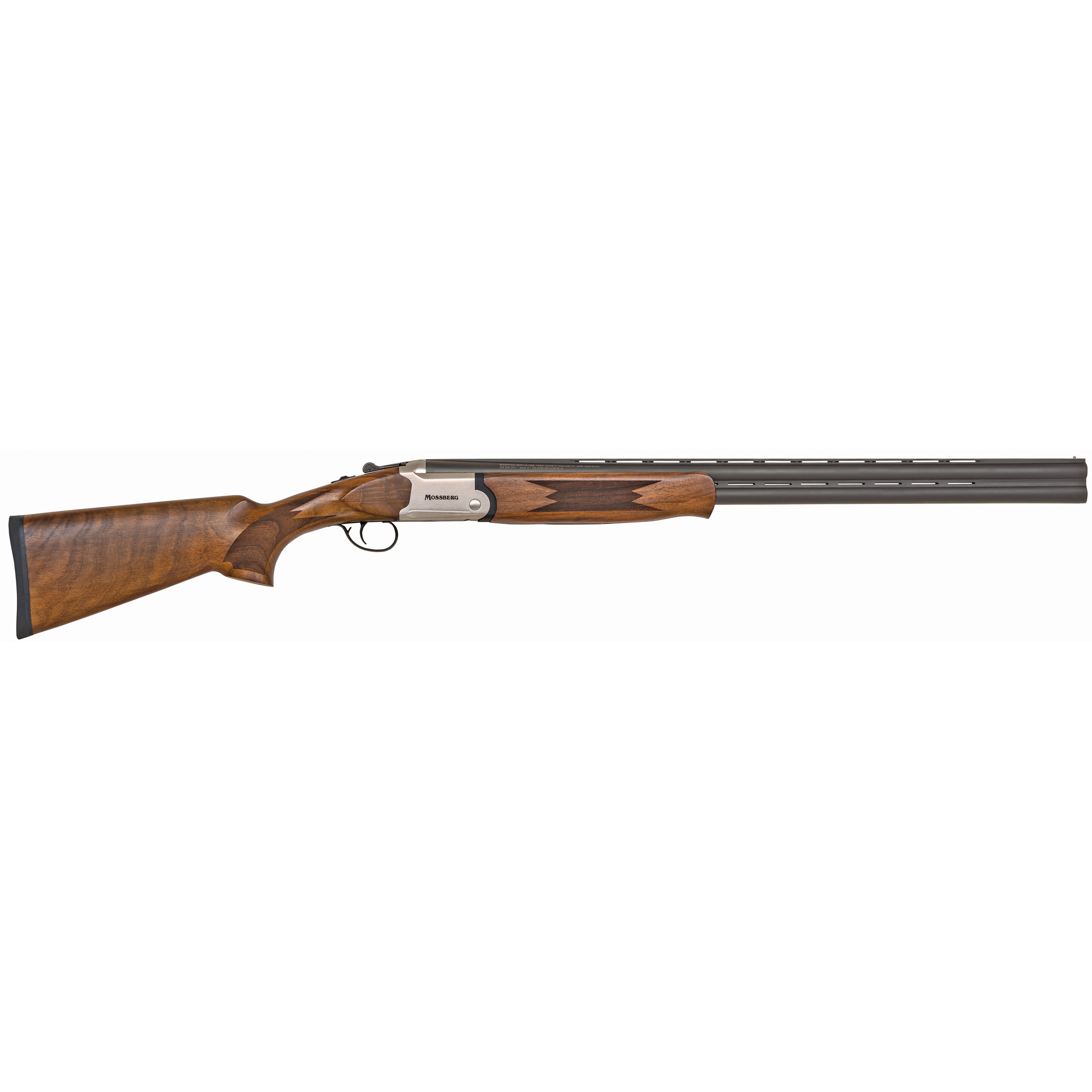 Mossberg Silver Reserve II 12 Gauge Over & Under Shotgun, 28" Barrel, Silver, Black - 75471
