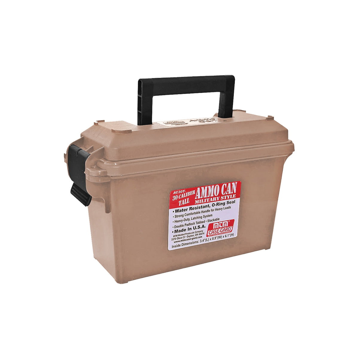 MTM Case Gard .30 Cal Tall Ammo Can, Flat Dark Earth - Mtm Case Gard