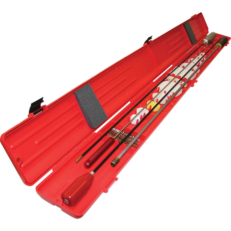 MTM Case Gard 48.50" x 6" x 1.50" Gun Cleaning Rod Case, Red - Mtm Case Gard