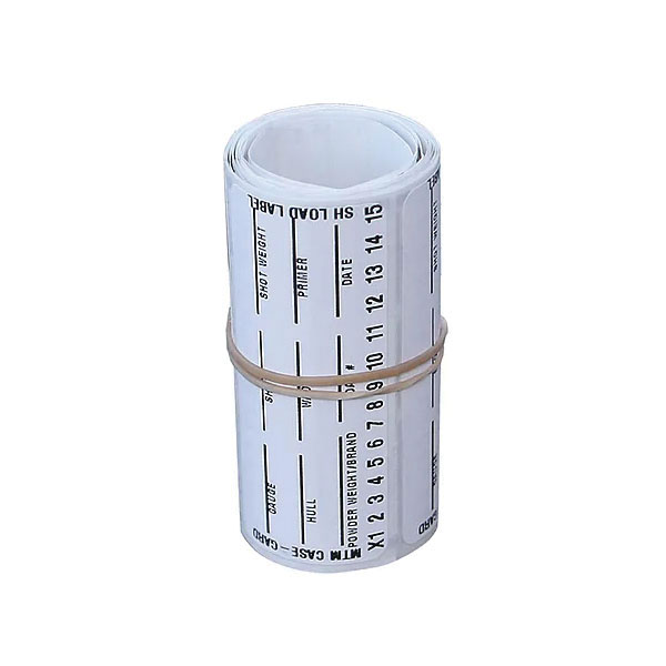 MTM Case Gard .38 Caliber 3" L Shotgun Ammo Identification Label, White Pack of 50 - Mtm Case Gard