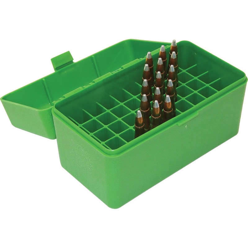 MTM Case Gard .300 WSM/.45-70 Government Flip-Top Ammo Box, 50rds Green
