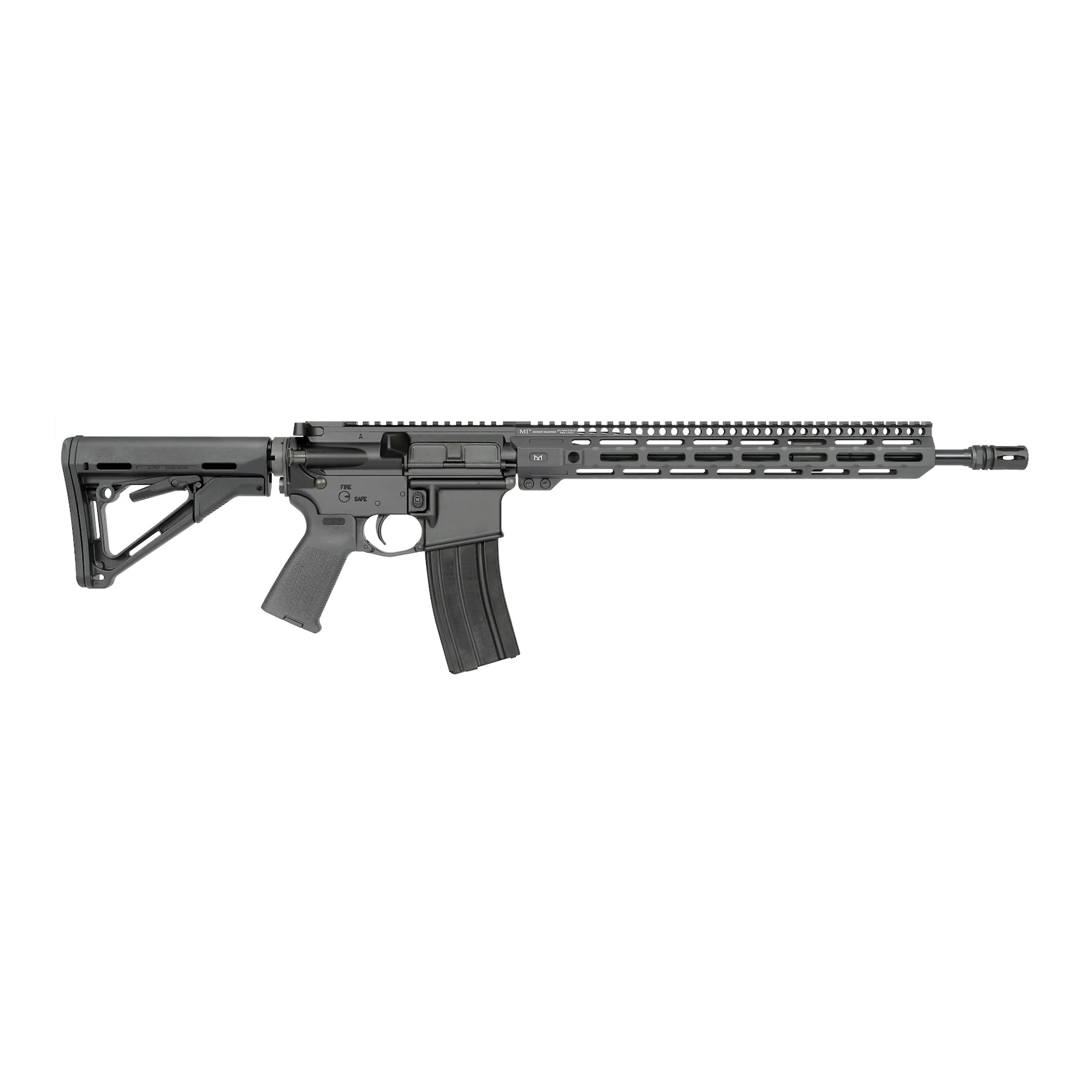 Midwest Industries .223 Wylde AR Rifle with 16" Barrel, Black - MIFN16CRM14 - Midwest Industries