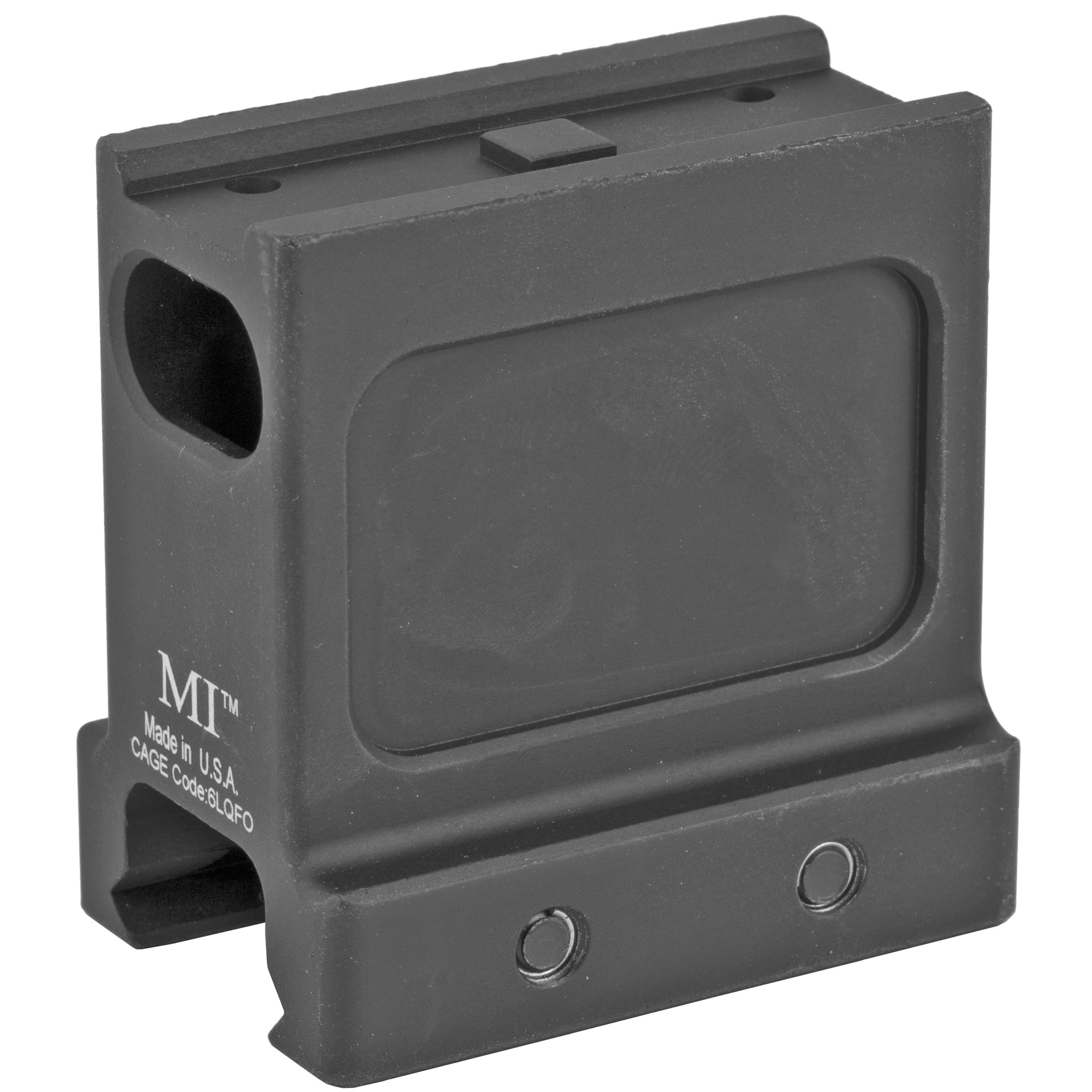 Midwest Industries NV-Height Mount, Aluminum, Black Anodized Finish, Fits Aimpoint T-1