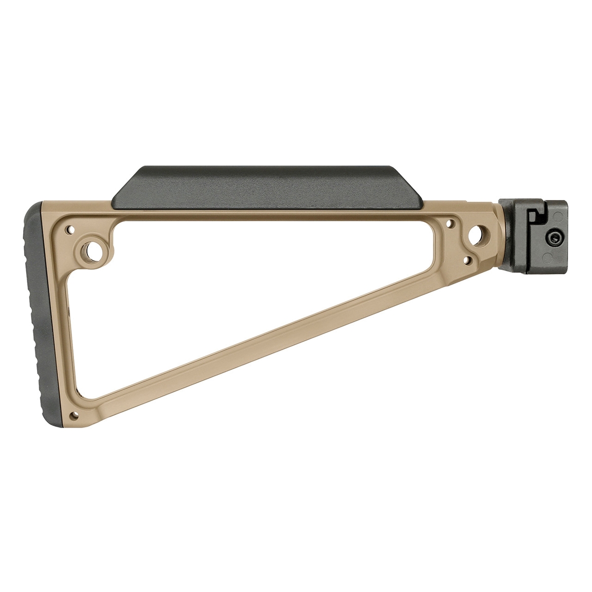 Midwest Industries Triangle Side Folding Stock Flat Dark Earth - Midwest Industries