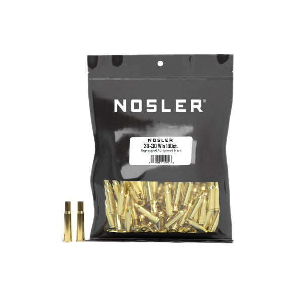 Nosler .30-30 Winchester Large Rifle Unprepped Bulk Brass, 100rds - Nosler