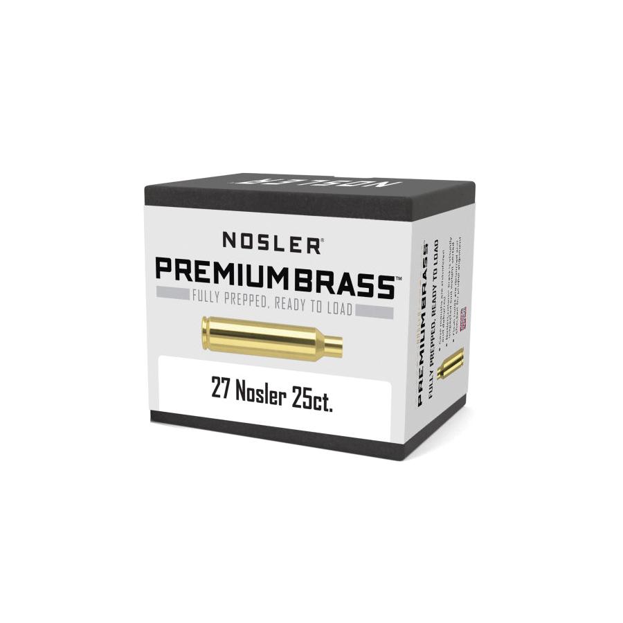 Nosler .27 Nosler Large Rifle Premium Brass, 25rds