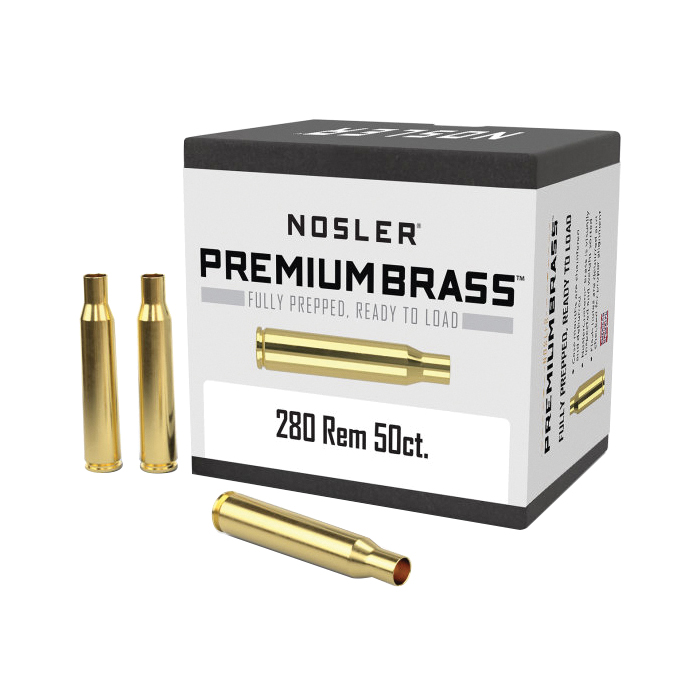 Nosler .280 Remington Large Rifle Premium Brass, 50rds