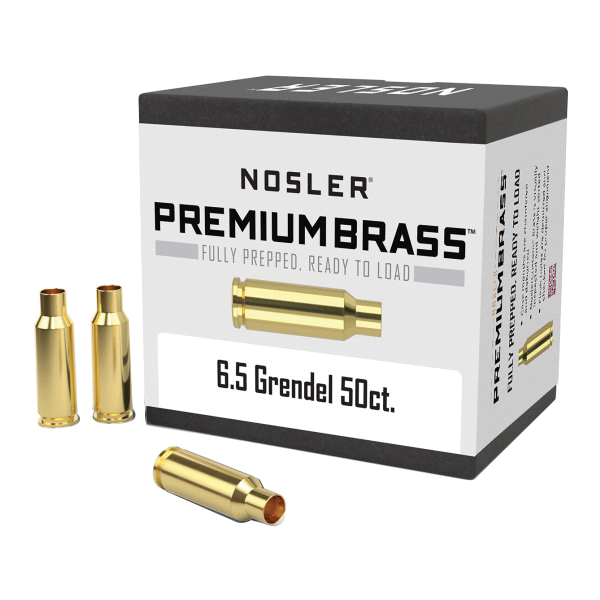 Nosler 6.5 Grendel Small Rifle Premium Brass, 50rds - Nosler