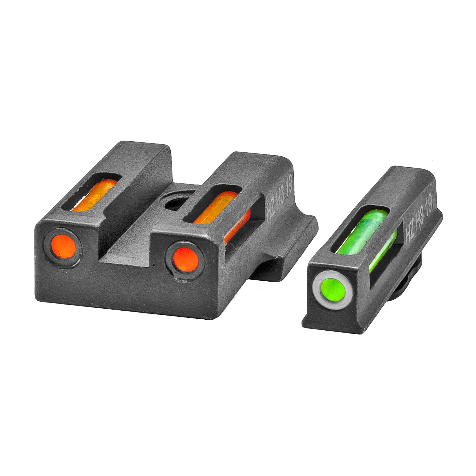Hi-Viz LightWave H3 Smith & Wesson M&P 380 SHIELD EZ Green, Orange Front/Rear EZN421 - Hiviz