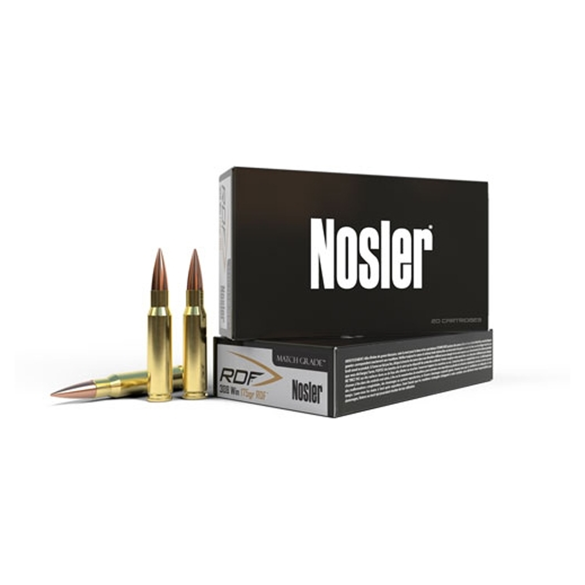 Nosler Match Grade RDF 300 Winchester Magnum 210 gr HPBT 20 Rounds Ammunition - 60158 - Nosler