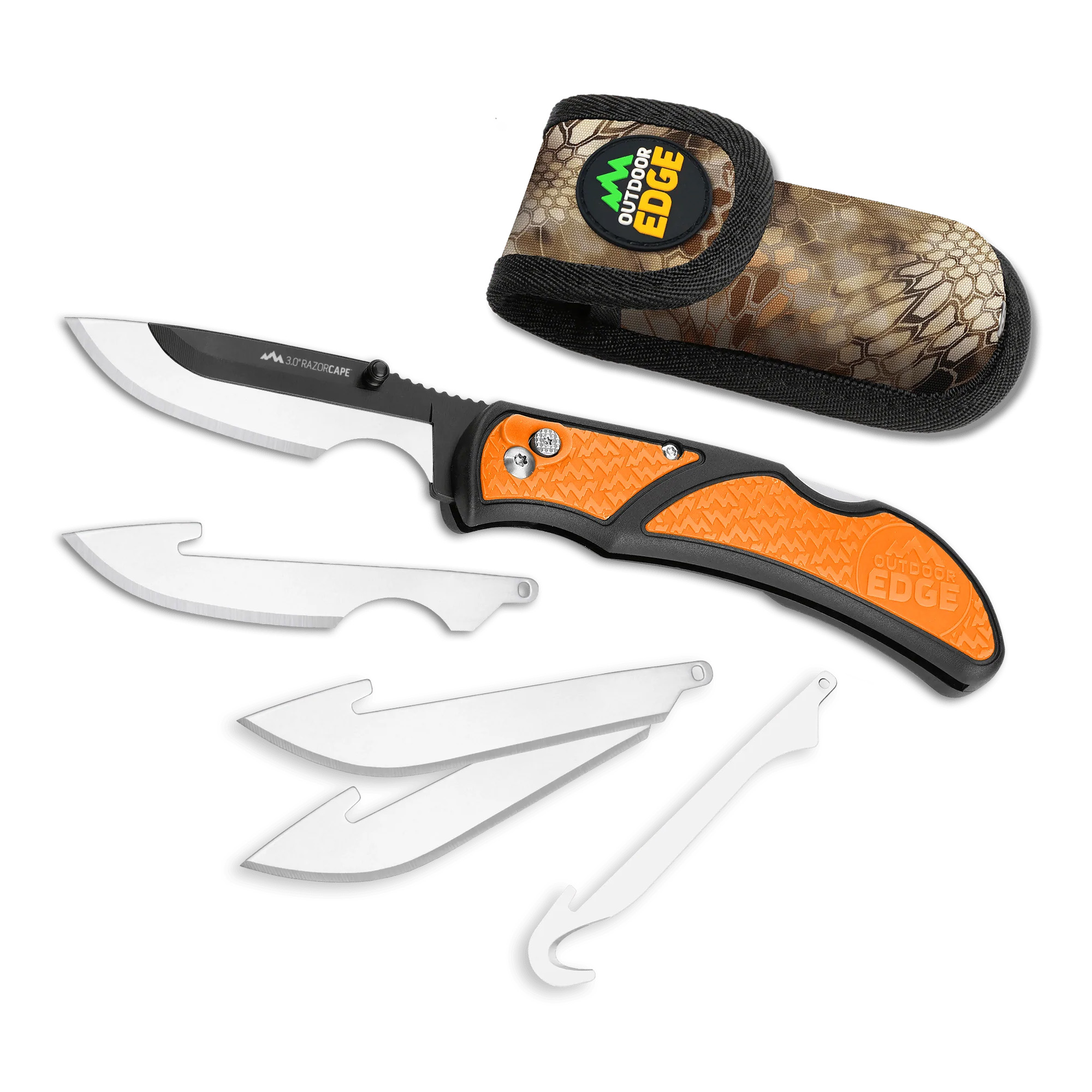 Outdoor Edge Razorcape 7.1" Knife, Black - RCB3010C - Outdoor Edge Knives