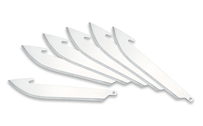 Outdoor Edge Razor EDC Blades, Plain 3" Blades, Drop Point, 6 Pack - RR30K6C - Outdoor Edge Knives