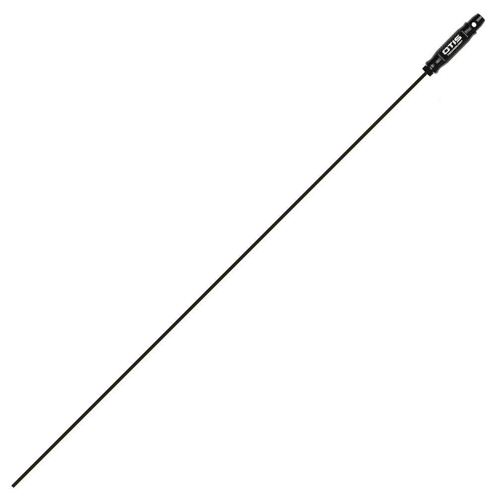 Otis .22 Cal #8-32 0.21" x 36" 1-Piece Cleaning Rod w/Rotating/Fixed Handle, Black