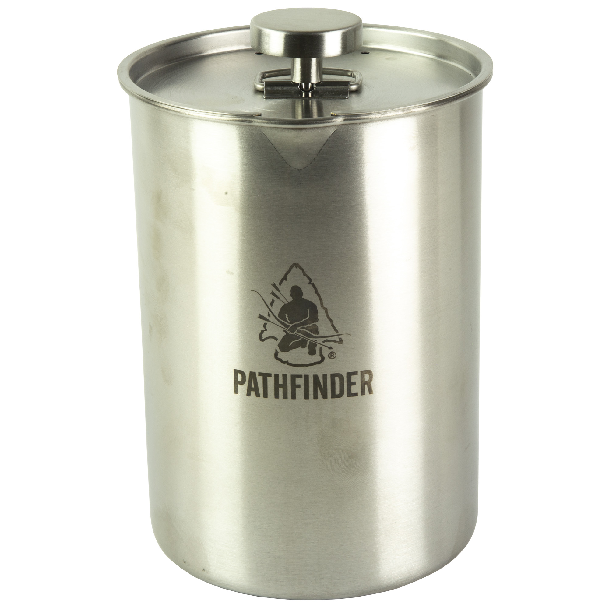 Pathfinder French Press Kit, Stainless Steel, 48oz - PFFP102 - Pathfinder