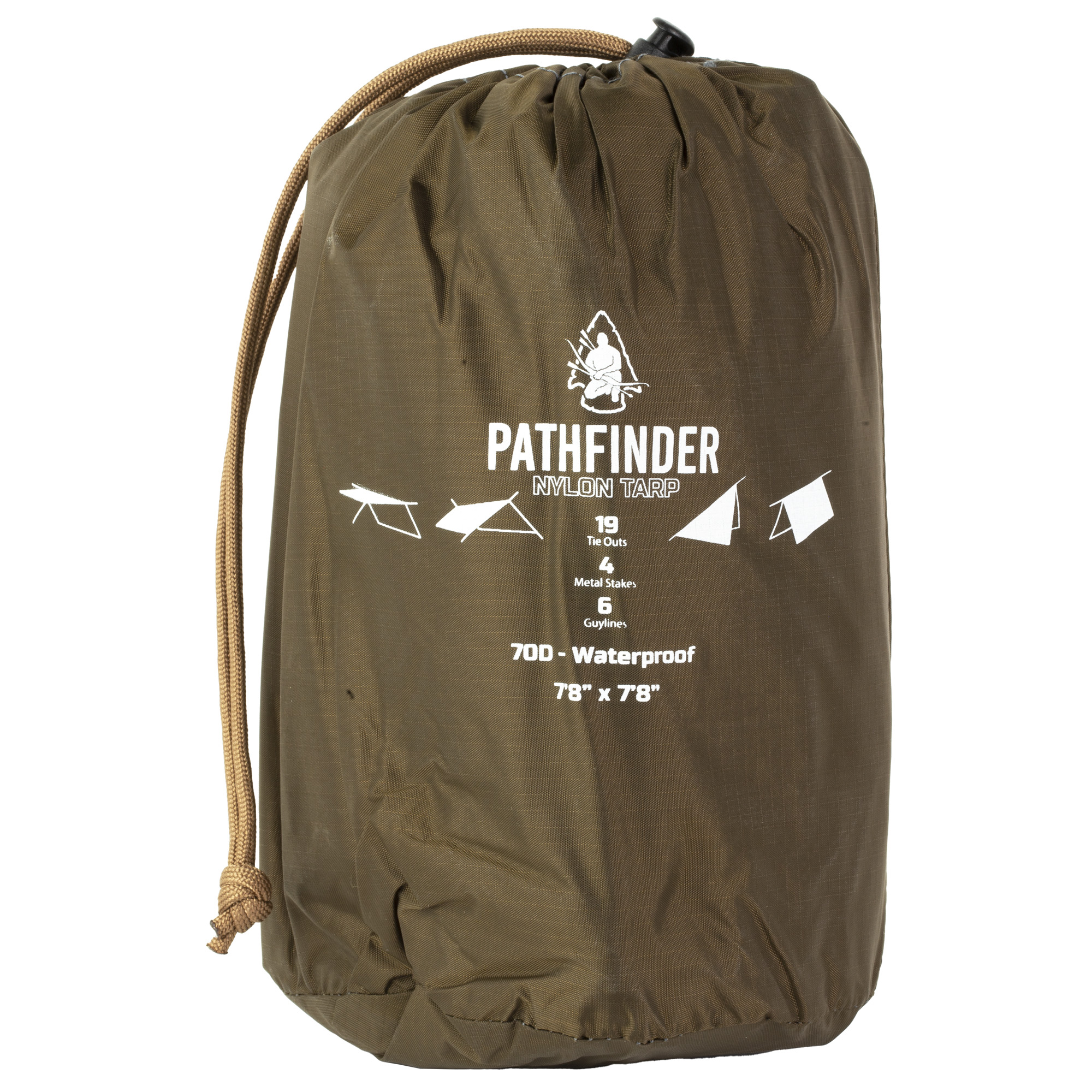 Pathfinder Nylon Tarp, Earth Brown - PFNTB108 - Pathfinder