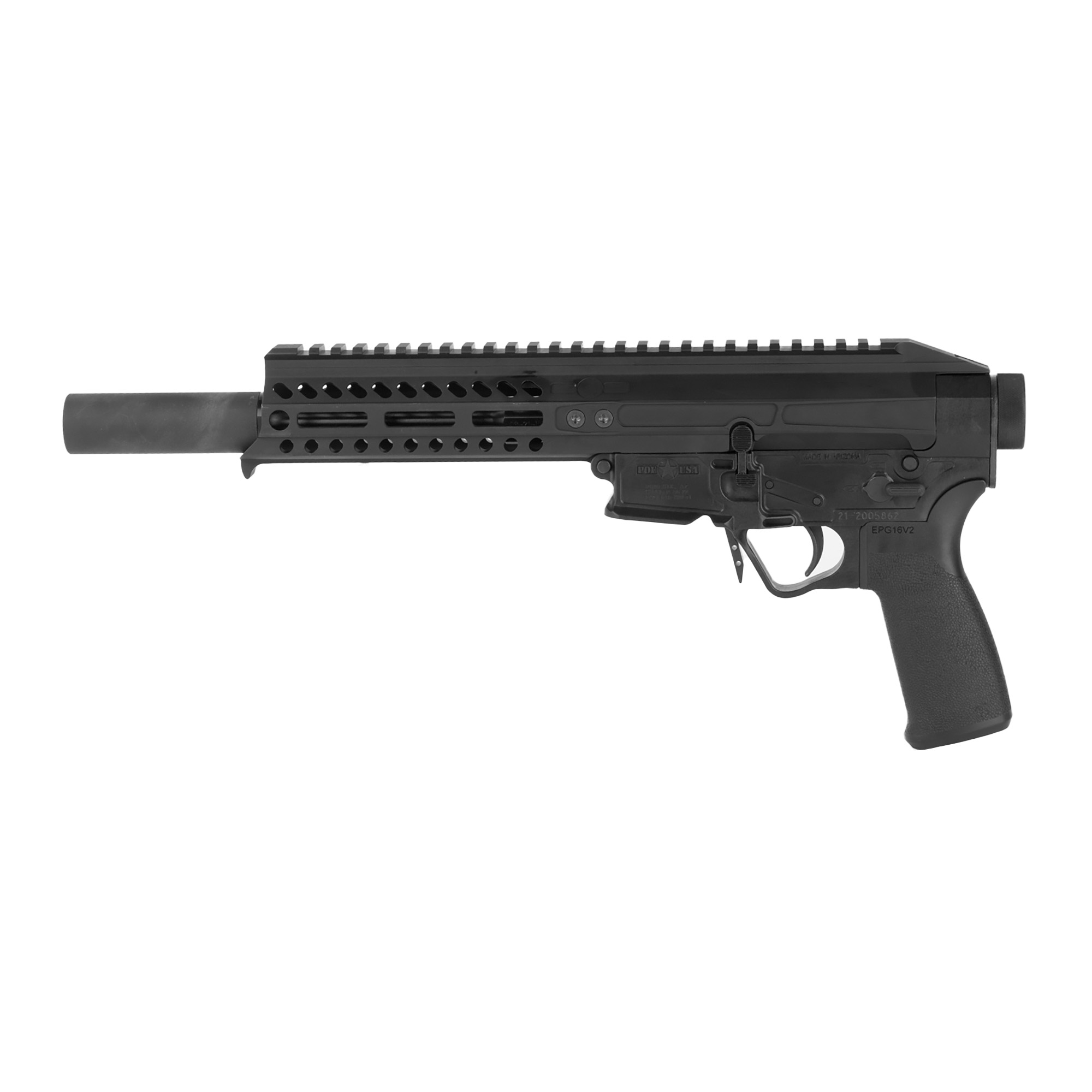 Patriot Ordnance Factory .22LR AR Pistol with 7" Barrel, Black - 1837 - Patriot Ordnance Factory