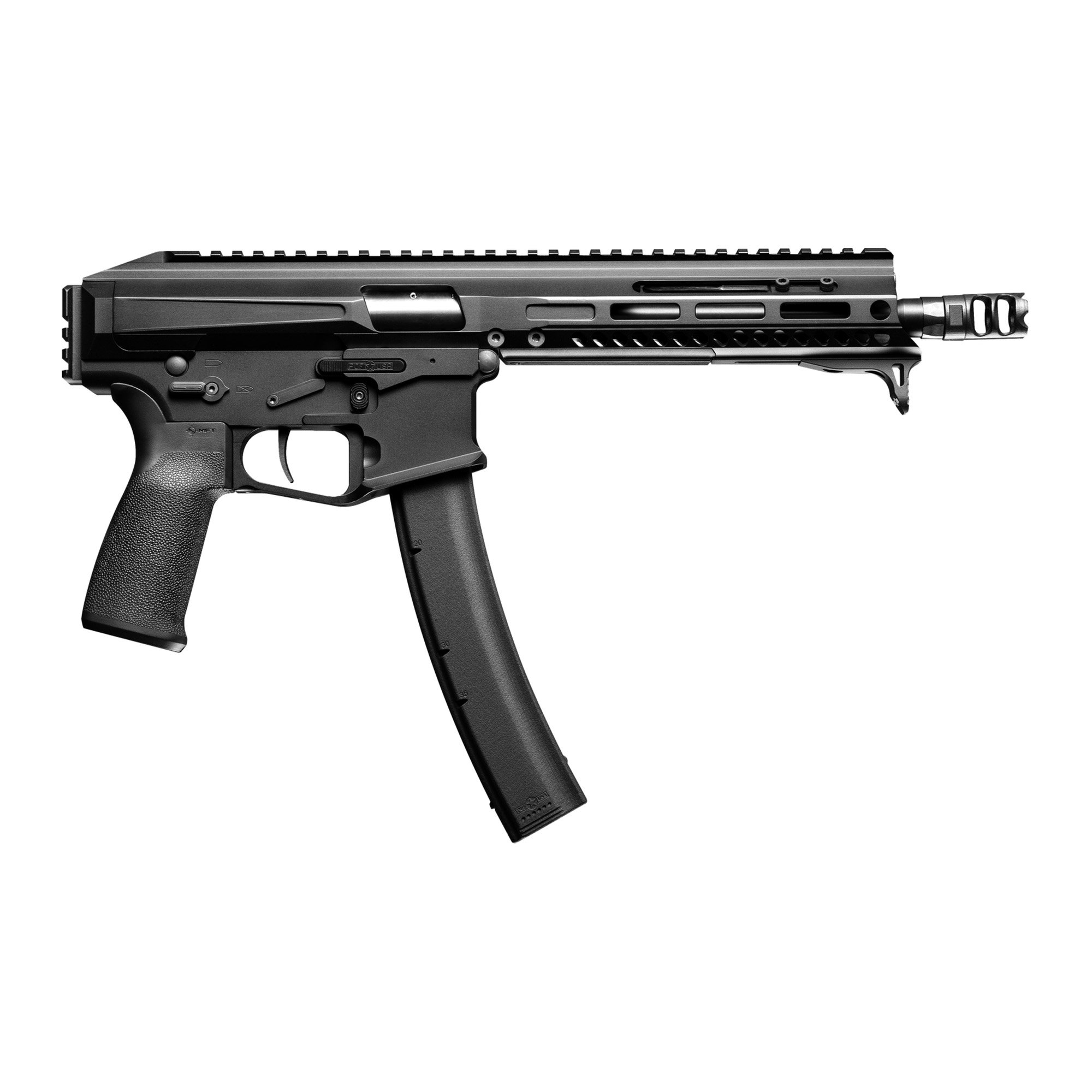 Patriot Ordnance Factory 9mm AR Pistol with 8" Barrel, Black - 1838 - Patriot Ordnance Factory