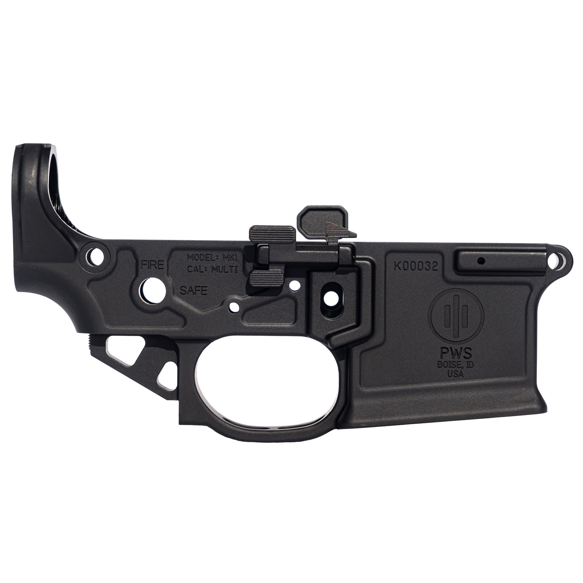 Primary Weapons Systems MK1 5.56x45mm AR Lower, Black - 222M100SM1B - Primary Weapons Systems