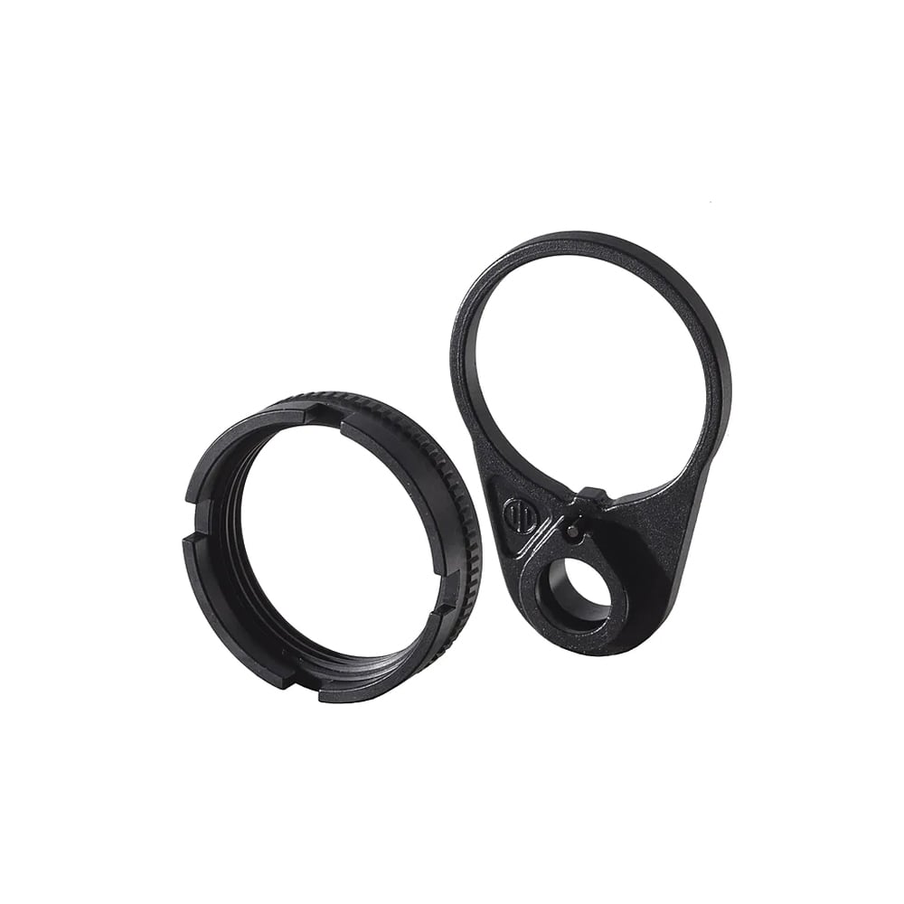 Primary Weapons Systems EBT Mod 2 End Plate and Ratchet Lock Castle Nut, Black - Primary Weapons Systems