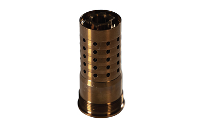 Q Cherry Bomb, Muzzle Brake, 8.6 Blackout, M18X1.5 Thread Pitch, Gold - Q Llc