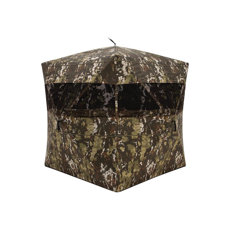 Barronett Blinds Ace 250 59" x 59" x 67" Vertical Corner Blind, Crater Harvest Camouflage - Barronett Blinds