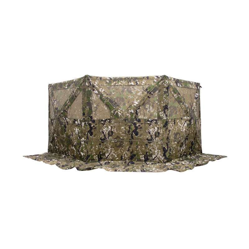 Barronett Blinds Face-Off 129" x 48" - 64" Adjustable Panel Blind, Crater Thrive Camouflage - Barronett Blinds