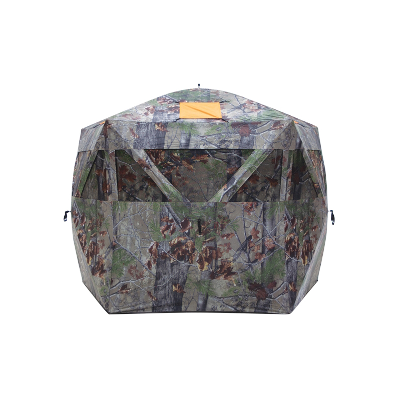 Barronett Blinds Feather Five 72" 2-Vertical Corner 5-Sided Blind, Bloodtrail Backwood Camouflage - Barronett Blinds