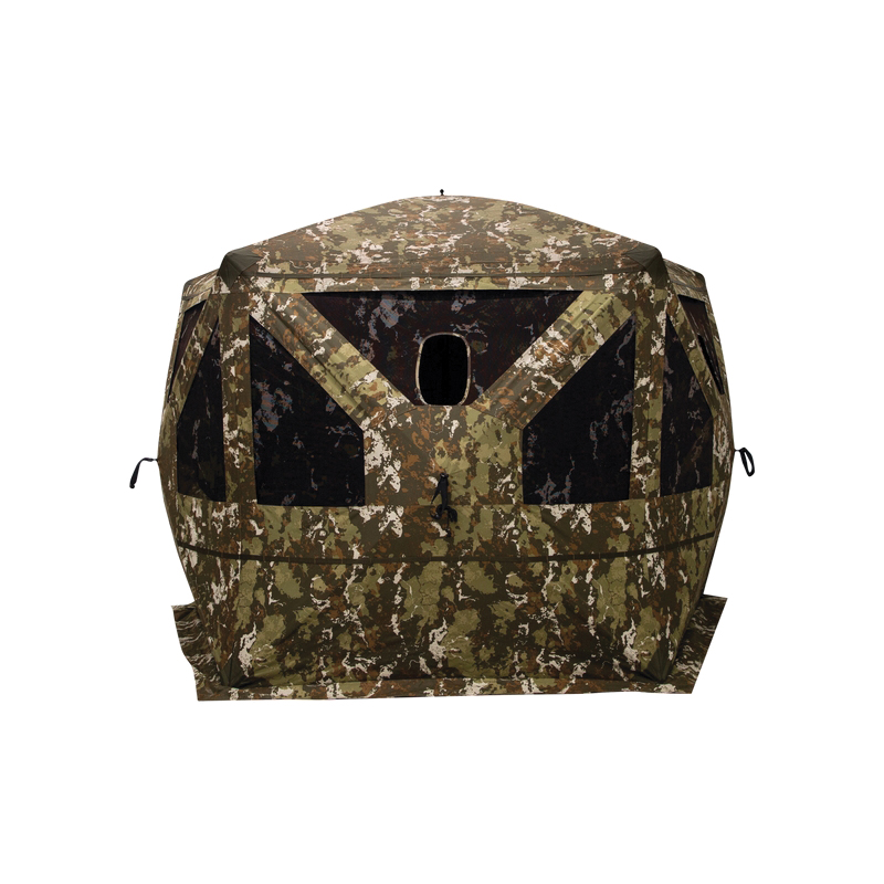 Barronett Blinds Pentagon Heavy-Duty 72" 2-Vertical Corner Hub Blind, Crater Harvest Camouflage - Barronett Blinds